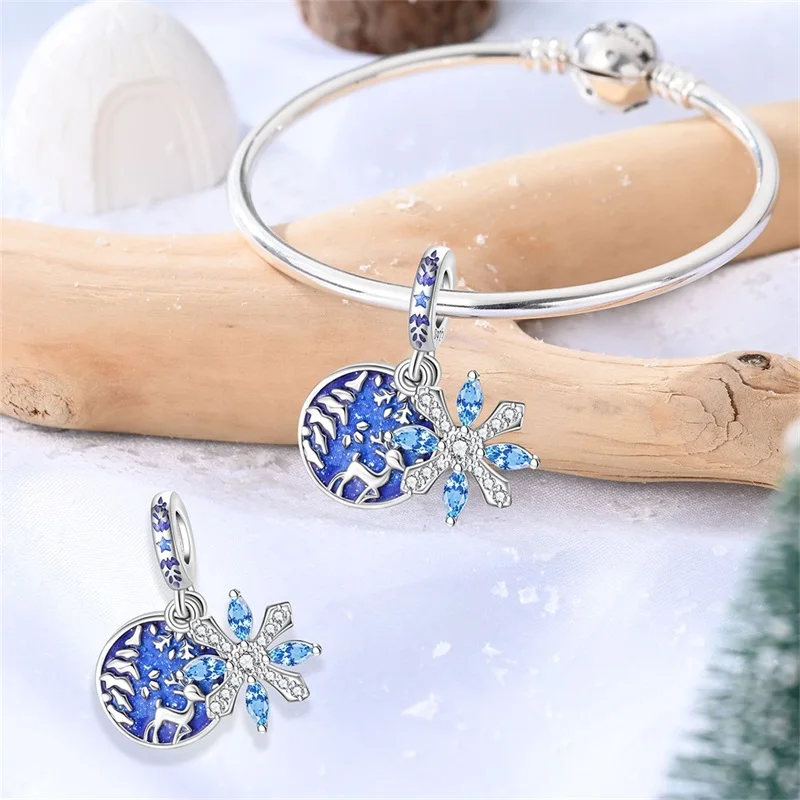 925 Sterling Silver Bee Collecting Honey Romantic Kitten Afternoon Tea Time Beaded Fit Bracelet DIY Jewelry Making Women's Gift