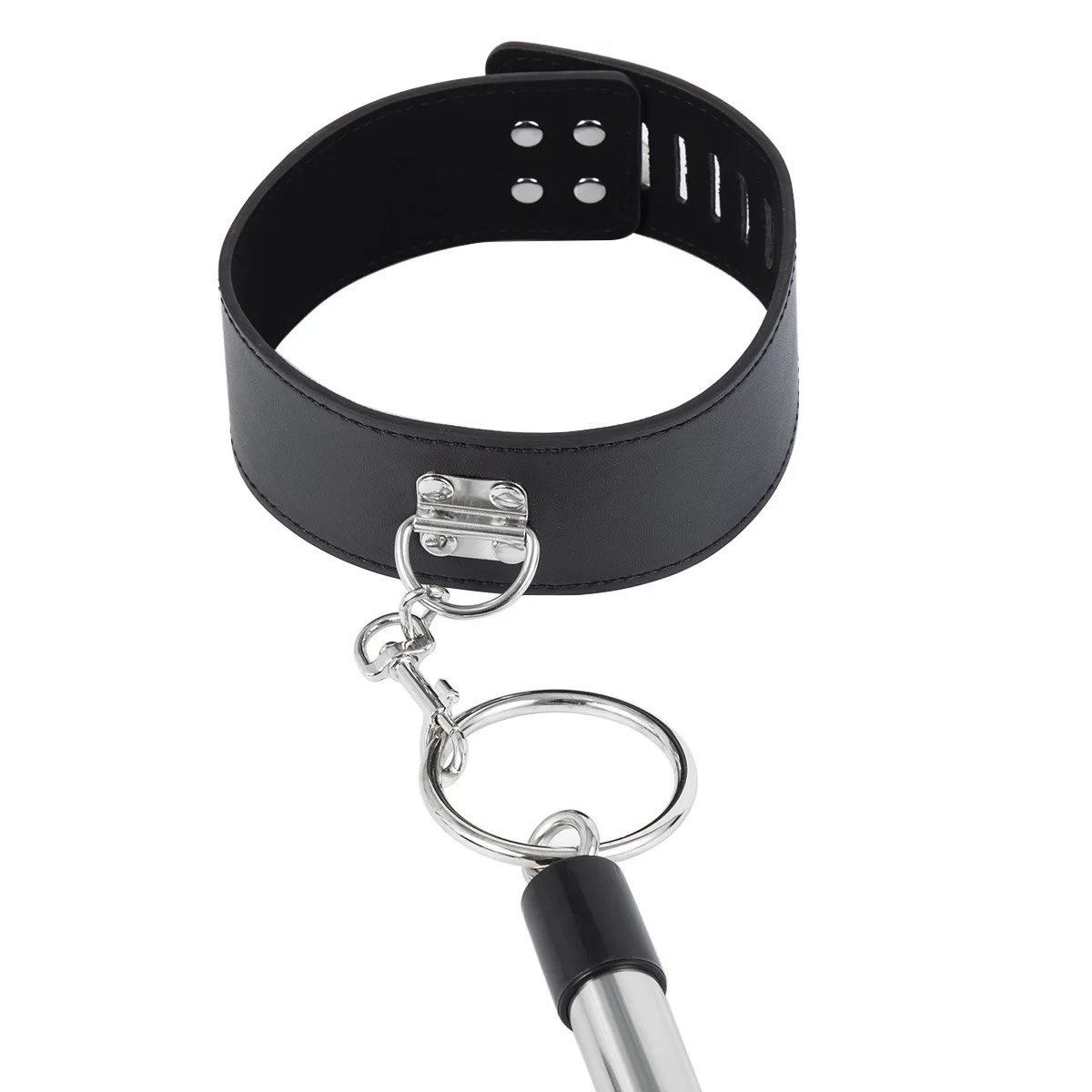 Leg Cuff Neck Restrain Kit of Fetish Stainless Steel Extend Spreader Bar Handcuff Set for Adult Couple SM Slave Harness view 4