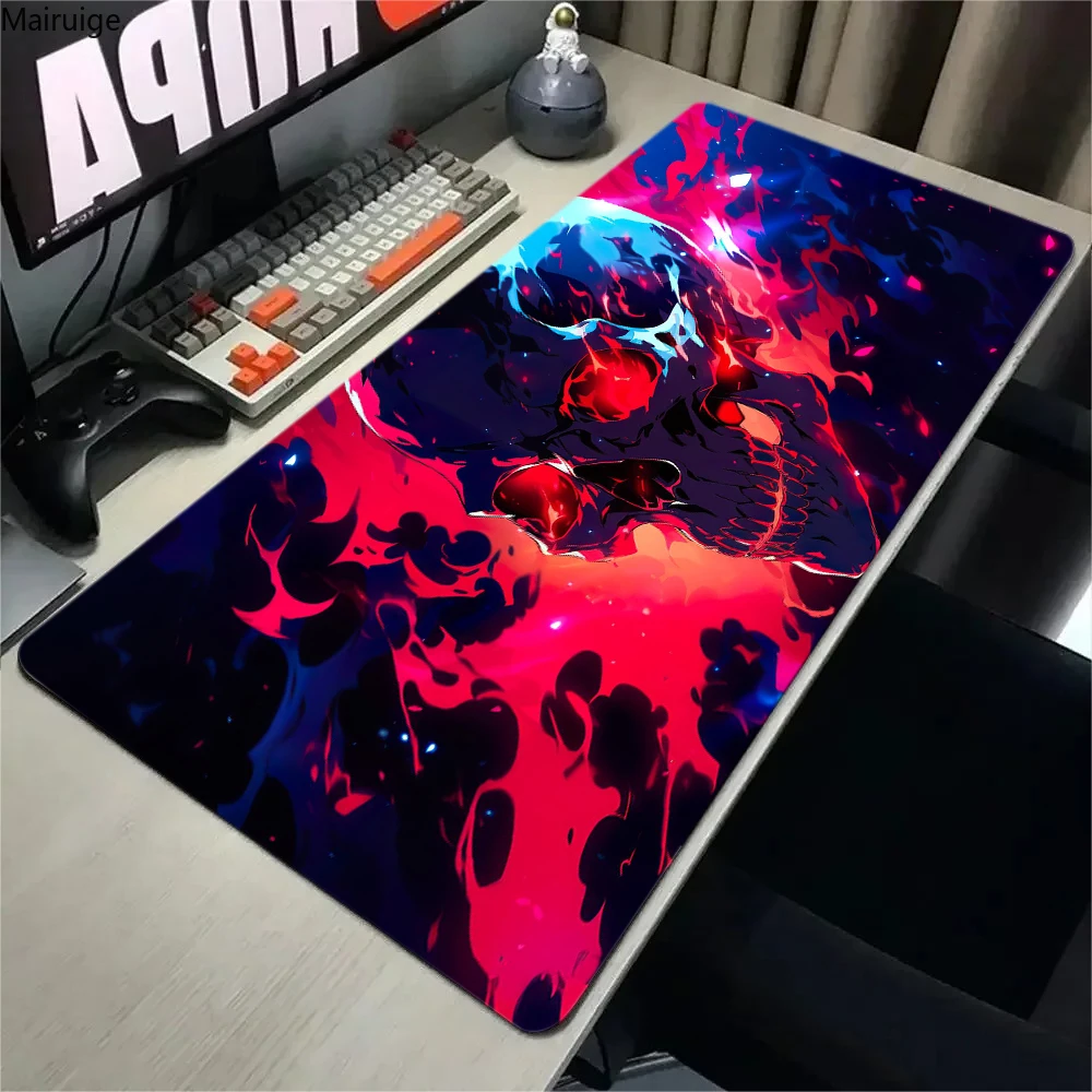 Cool Skull Head Game Mouse Pad Minimalism PC Gamer Desk Mats Laptop rubber Anti-wrinkle Non-slip Mausepad Carpet Keyboa XL XXL