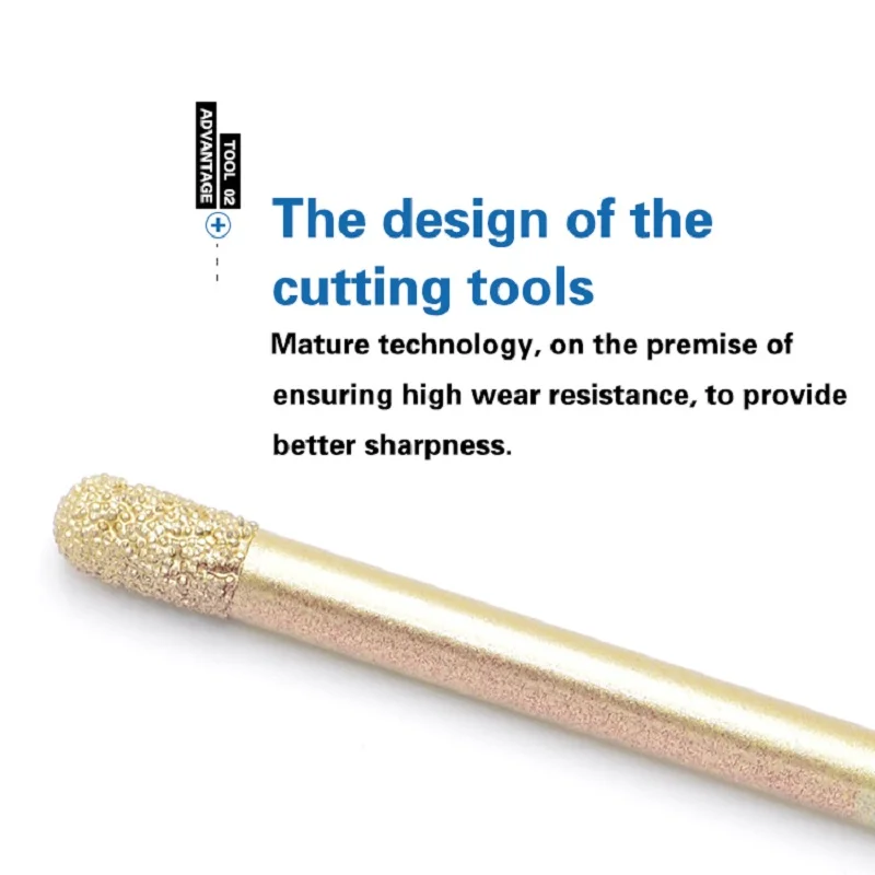 Wiertła diamentowe do lutowania, frezy stożkowe CNC do grawerowania marmuru i granitu, narzędzia do cięcia marmuru.