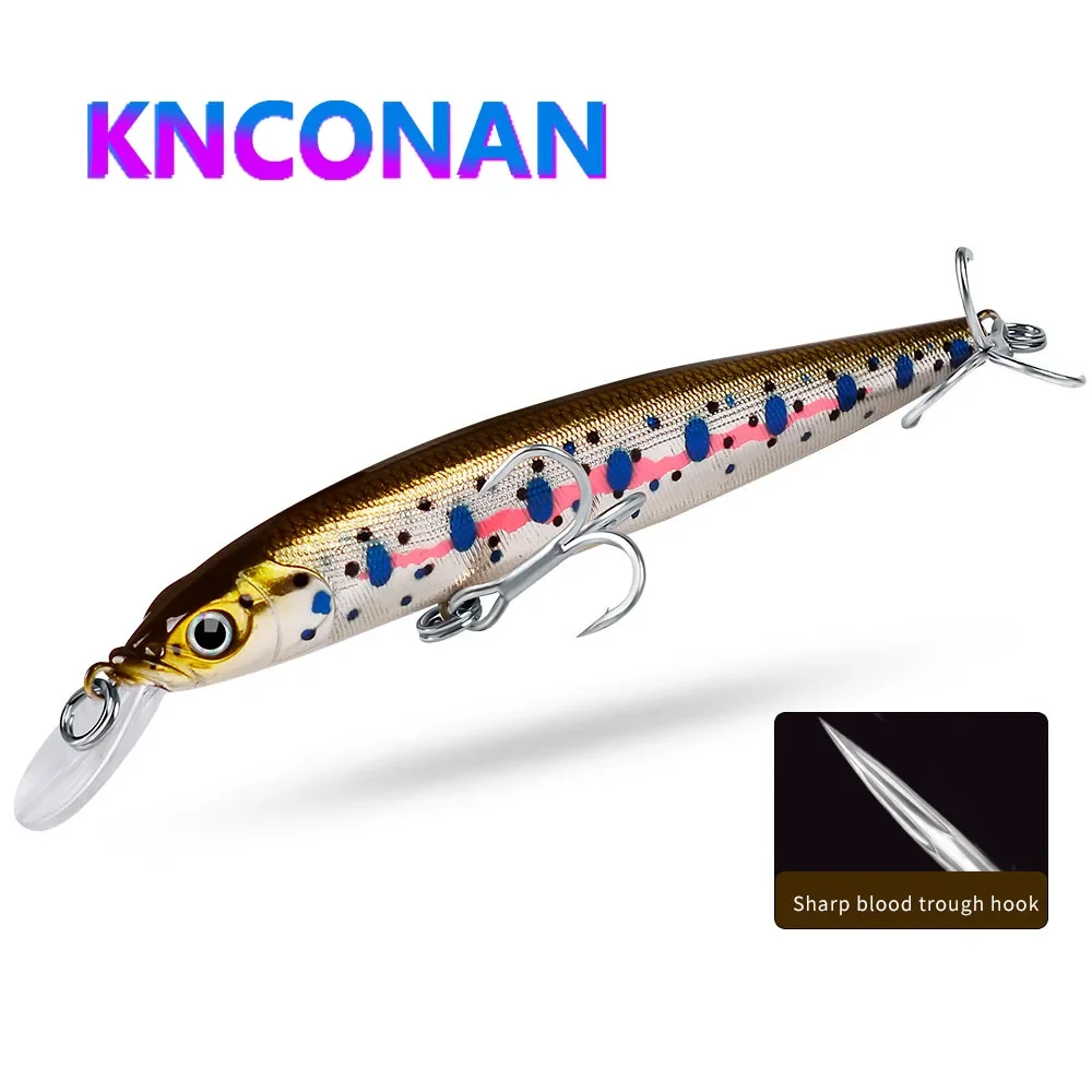 Umpan pancing ikan kecil buatan, 110mm 10.5g umpan keras buatan, wobbler Pesca untuk Pike Bass trout plastik