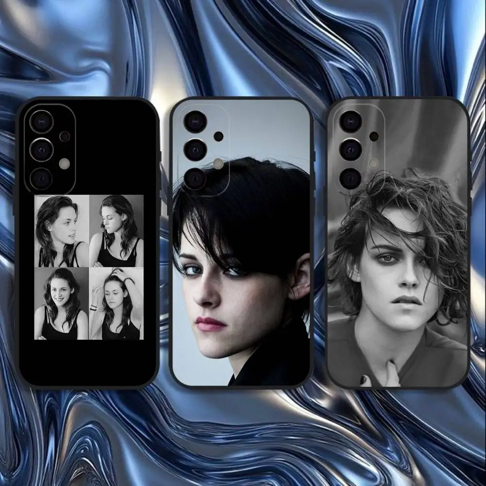 

K-Kristen S-Stewart Actress Phone Case For Samsung S25,S24,S21,S22,S23,S30,Ultra,S20,Plus,Fe,Lite,5G Black Cover