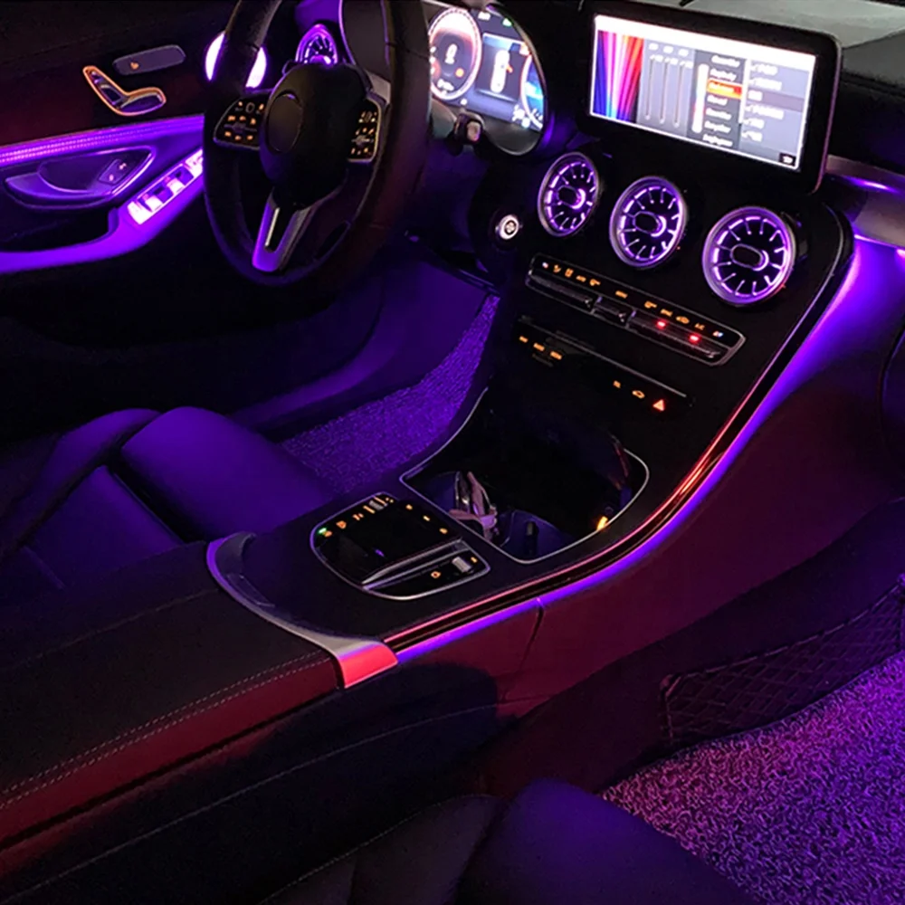 

Улучшенная внутренняя RGB атмосферная лампа для Mercedes Benz C-coupe 205, 64 цвета