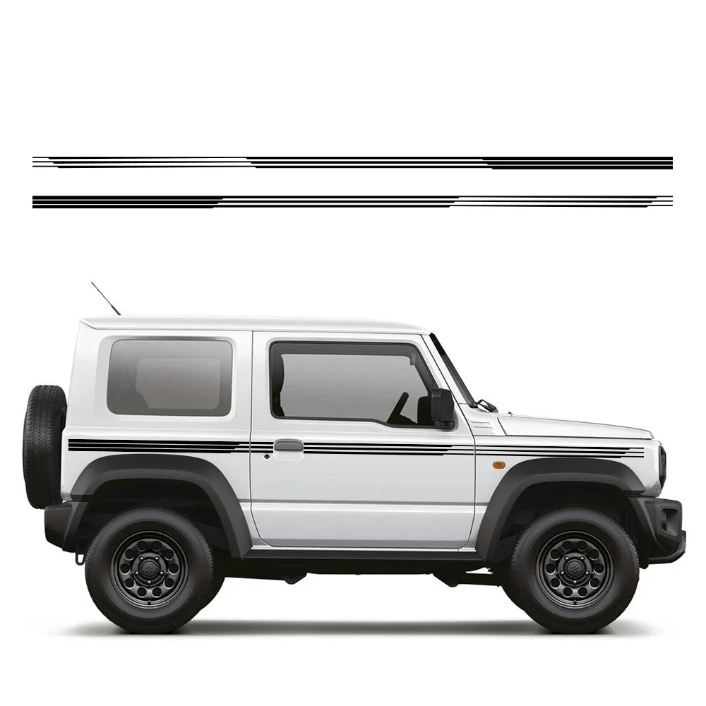 Car Door Side Stickers Auto Boby Stripe Decal Kit For SUZUKI JIMNY JB64W JB74W Waterproof Vinyl Film Car Accessories Exterior