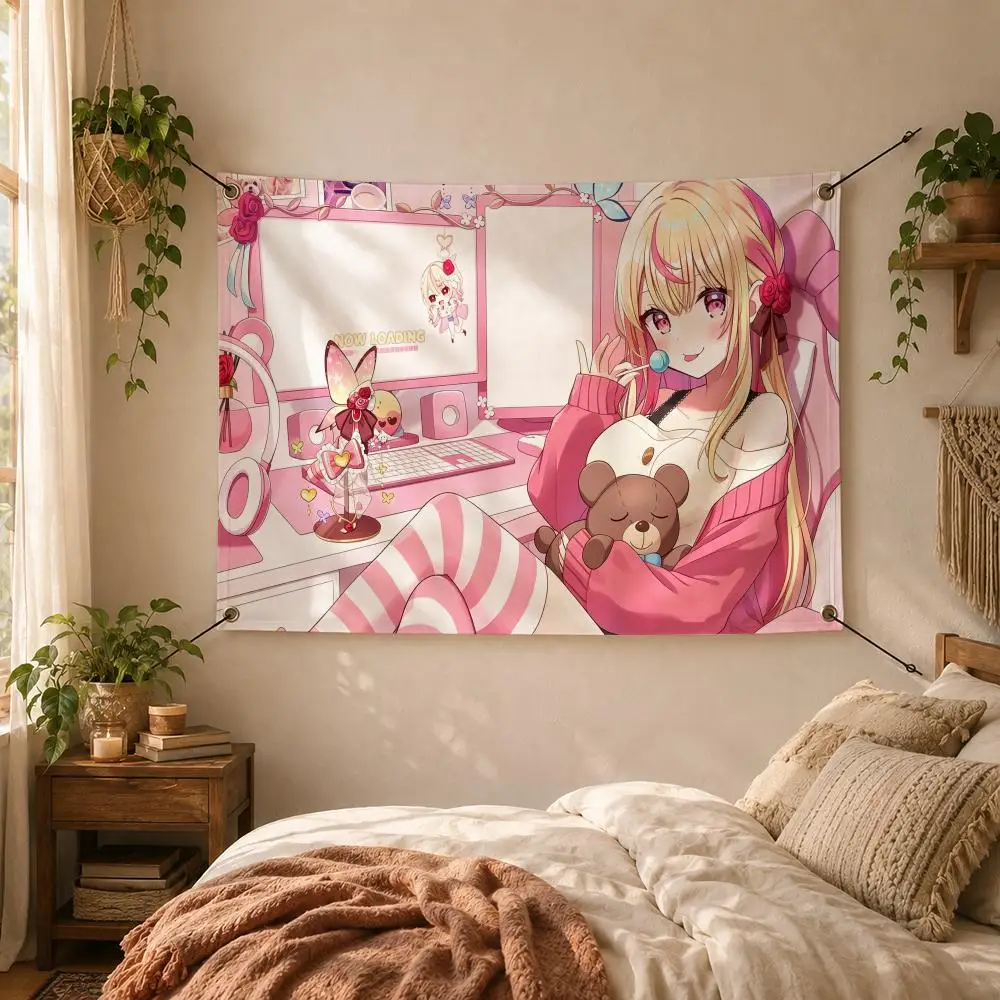 Anime Romance M-My Dress-Up Darling Flags Decorative Flag Banner for Outdoor Garden Yard Camping Party Home Wall Hanging Decor