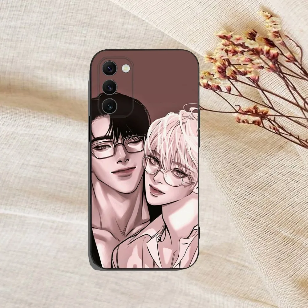 Korean BL comics Juha and Doosik Phone Case For Samsung Galaxy A20,A21s,A22,A31,A32,A52,A53,A72,73,A80,A91Soft Black Cover