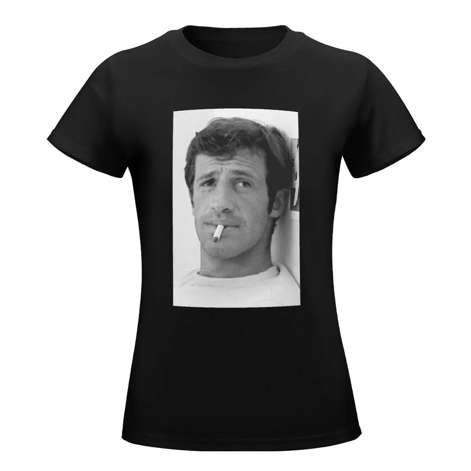 Jean-Paul Belmondo T-Shirt Short sleeve tee shirts graphic tees graphics black t-shirts for Women