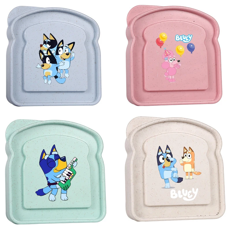 

Blueyes Breadslice Box Family Dinner Outdoor Camping Portable Tusi Bento Box Durable Cartoon Anime Pattern Meal Box Friend Gift