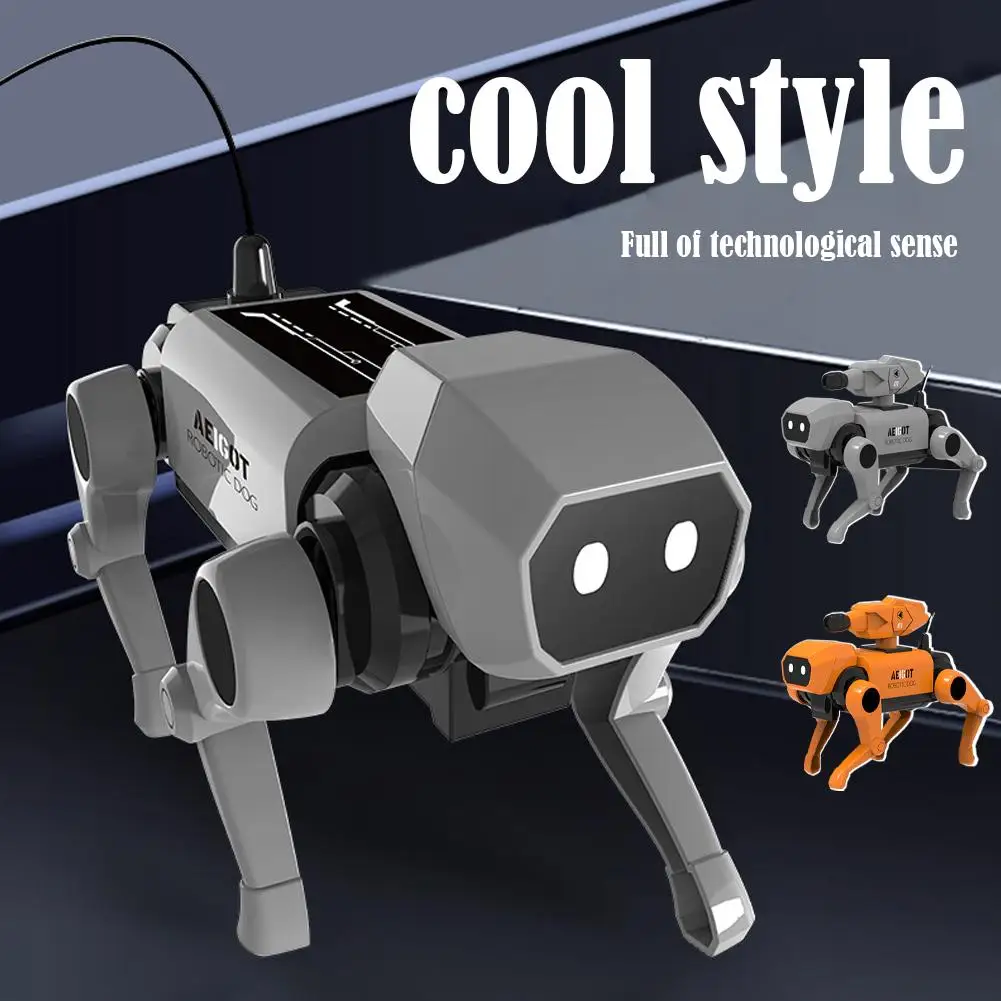 New mechanical dog toy children's remote control assembly model toy science education toy gift