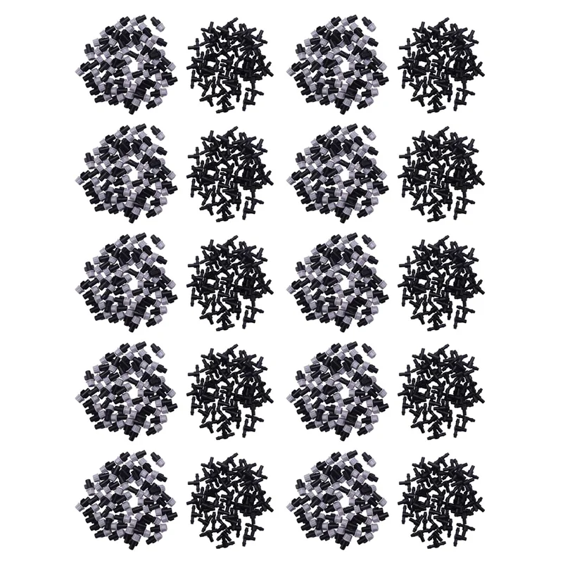 

RR-1000Pcs(500 Pairs)Garden Irrigation Kit Adjustable Atomization Dripper Atomization Connection Tee Joint