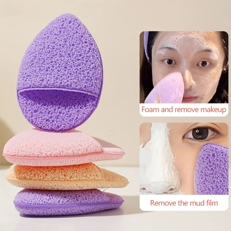 1PC Gesicht Waschen Reinigung Puff Weiche Kosmetische Schwamm Tiefe Gesichts Reinigung Maske Make-Up Entferner Cosmetic Puff Wiederverwendbare Sauber Werkzeug