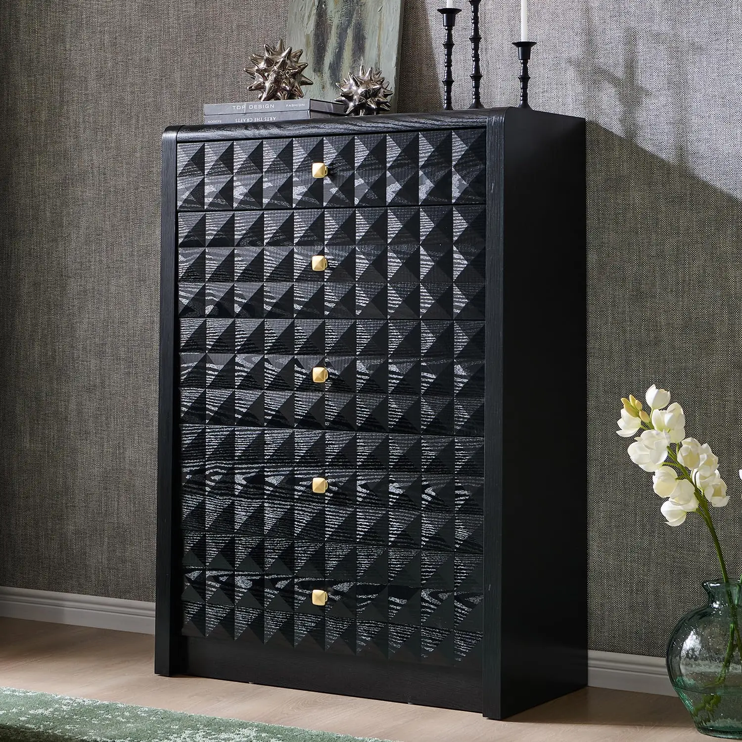 Modern 5 Drawer Dre…