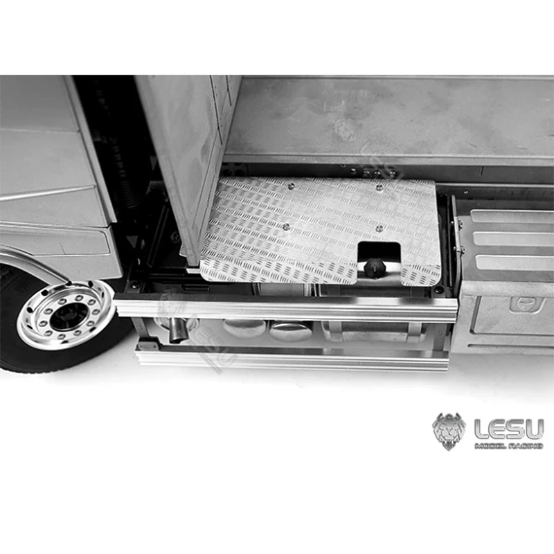 RC 1/14 LESU Truck Metal Guardrail Pedal for Tamiya Hydraulic Excavator Loader Dump Truck for SCANIA MAN VOLVO Tipper DIY Parts