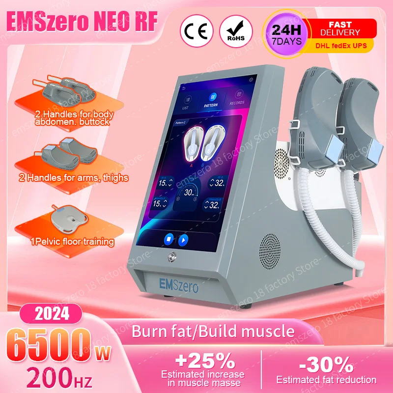 EMSZERO NEO RF Slimming Machine 2024 Portable 6500w Professional EMSzero Body Sculpting EMS HIEMT PRO