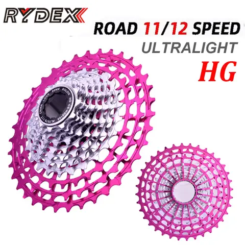RYDEX 11v 12v 카세트 도로 자전거 프리휠 32t 34t 36t 스프로킷 12 속도 Shimano Di2 r9100 r8000 r7000 용 Ultraight 카세트