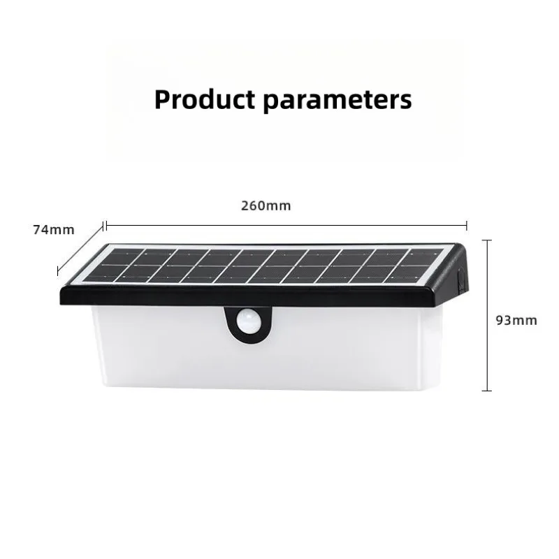 LED Motion Sensor Solar Lights, Luzes ao ar livre para jardim, Impermeável Solar Powered LED Lighting Wall Lamp