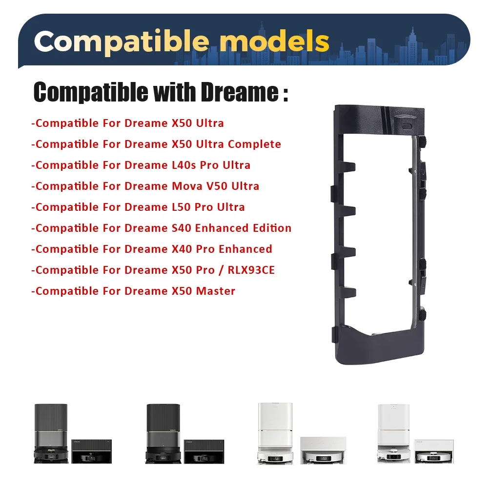 أجزاء غطاء فرشاة الأسطوانة لـ Dreame X50/X50 Ultra/X50 Pro/S40/X40 طبعة محسنة روبوت فراغ غطاء الفرشاة الرئيسية المرفقات