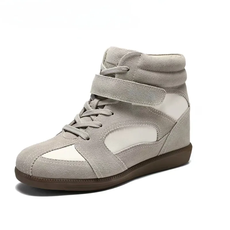 Spring and Autumn Women's Color Blocking Shoes Comfortable Vintage Ankle Boots 2026 New Women Fashionable High Heel Ankle Boot
