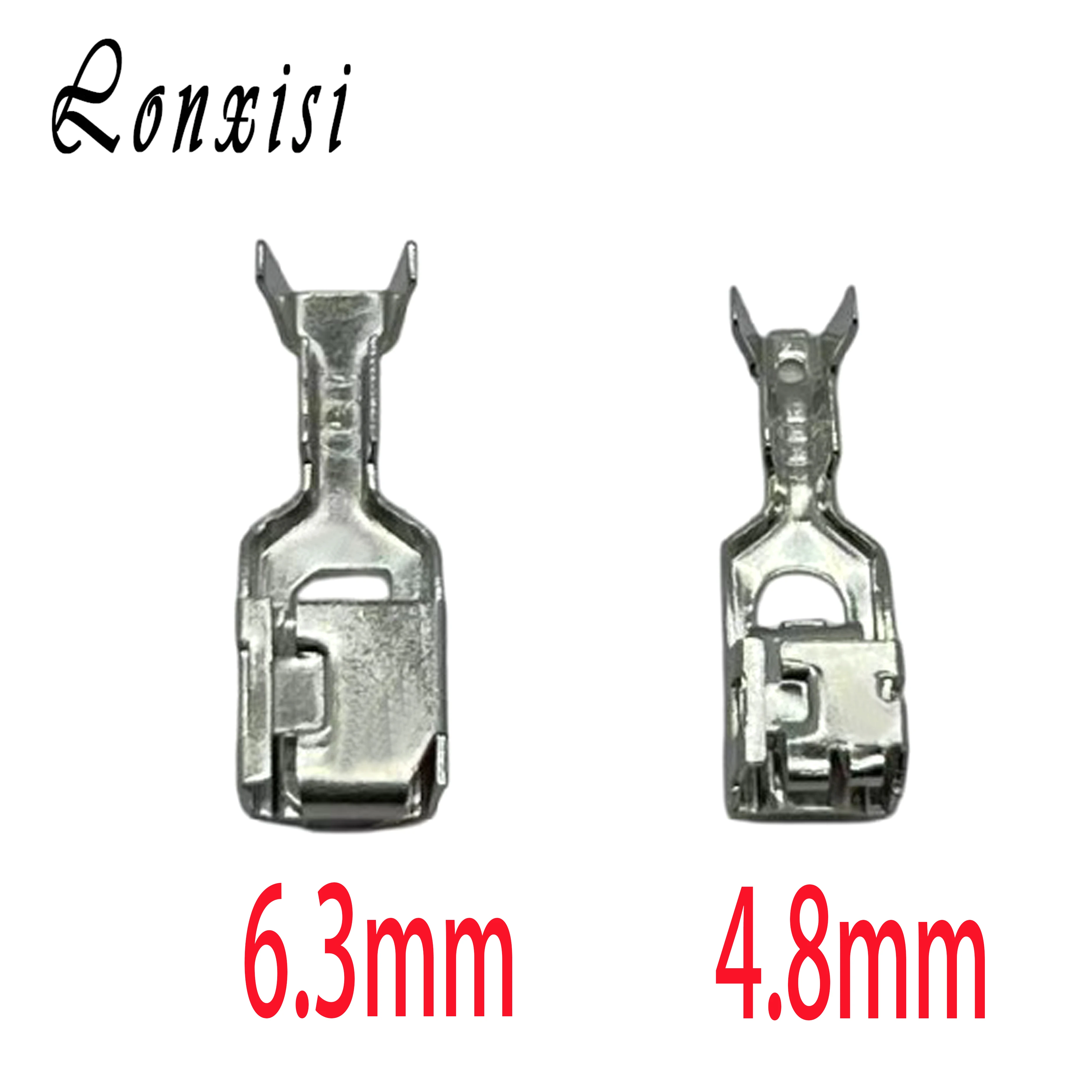 

20 Pcs 4.8mm Series 142686-2 Brass Tinned Automotive Wiring Terminal Plug Female Connector Socket