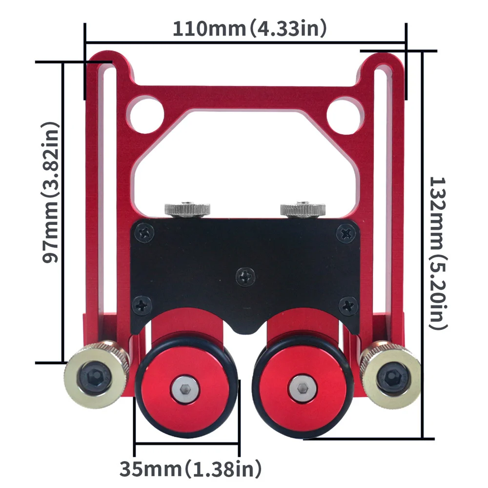 Imagem -06 - Carpintaria Circular Saw Table Carpintaria Ferramentas Workbench Safety Aids Roller Guides Feather Loc Board Plate