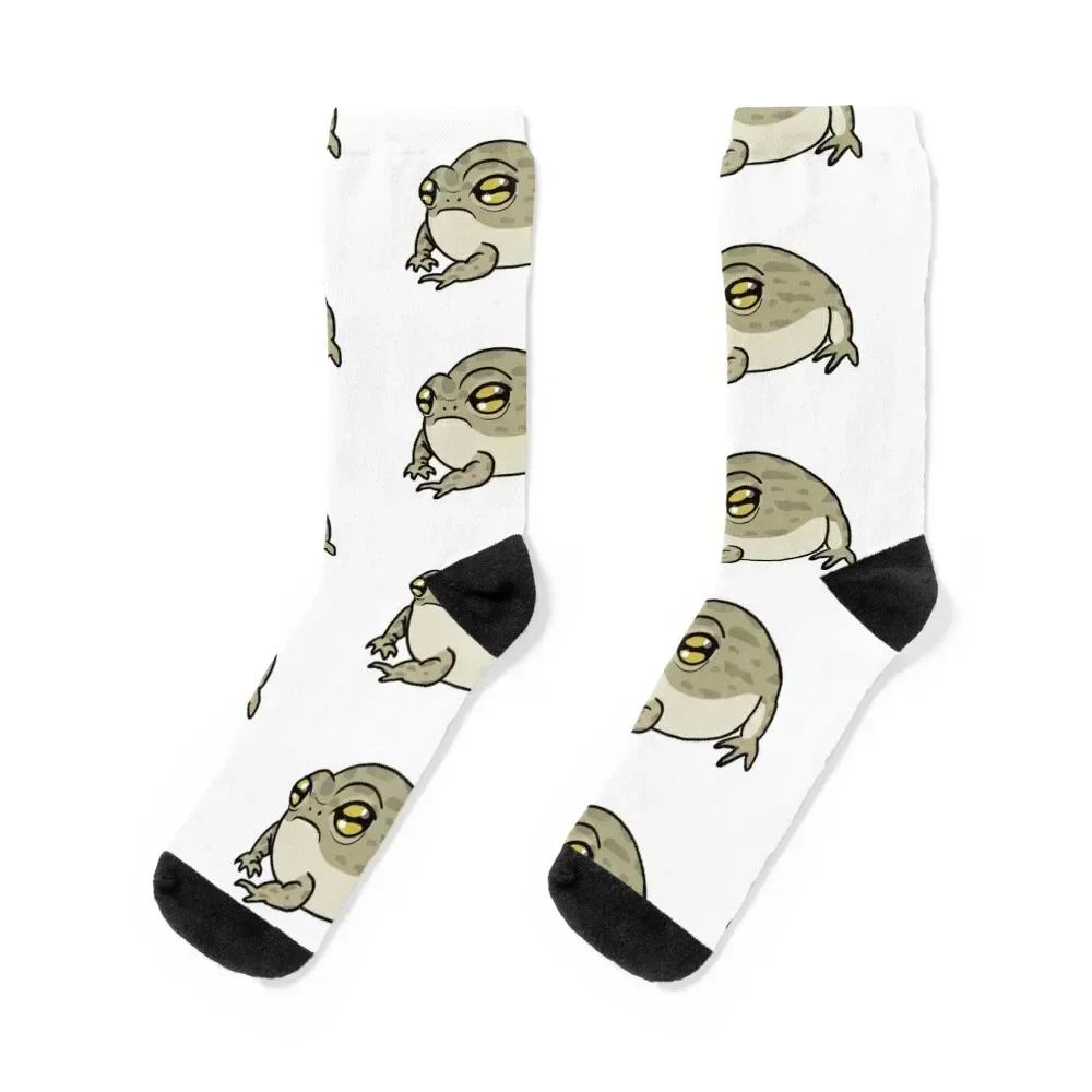 

Grumpy Desert Rain Frog Socks sports stockings floor hiphop cotton Socks Men's Women's