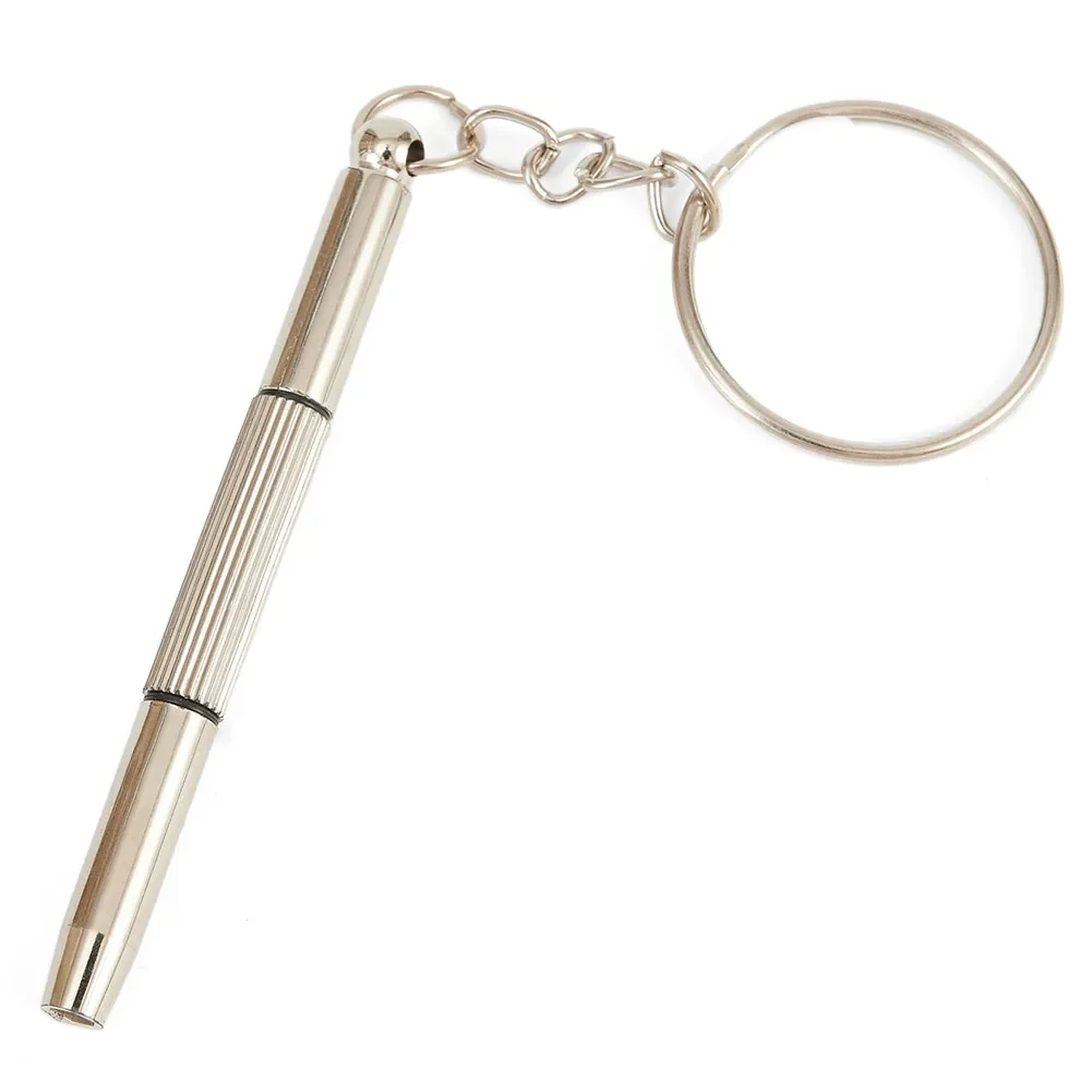 Multifunctional 3-In-1 Mini Screwdriver Eyeglass Reparing Screwdriver Portable Stainless Steel Keychain Screwdrivers Hand Tools