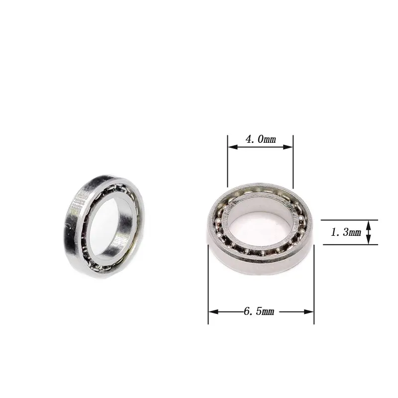10Pcs Stainless Steel Dental Handpiece Bearing 4x6.5x1.3 mm for root canal apex locator 50000rpm no heating 4*6.5*1.3mm