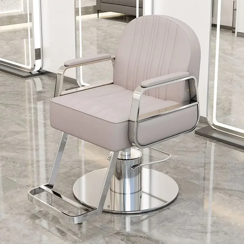 AOLIVIYA Barber Shop Chair High-end Hair Salon Chair Hair Salon Special Cutting Lifting Seat Hair Salon Perm Dyeing Barber Chair