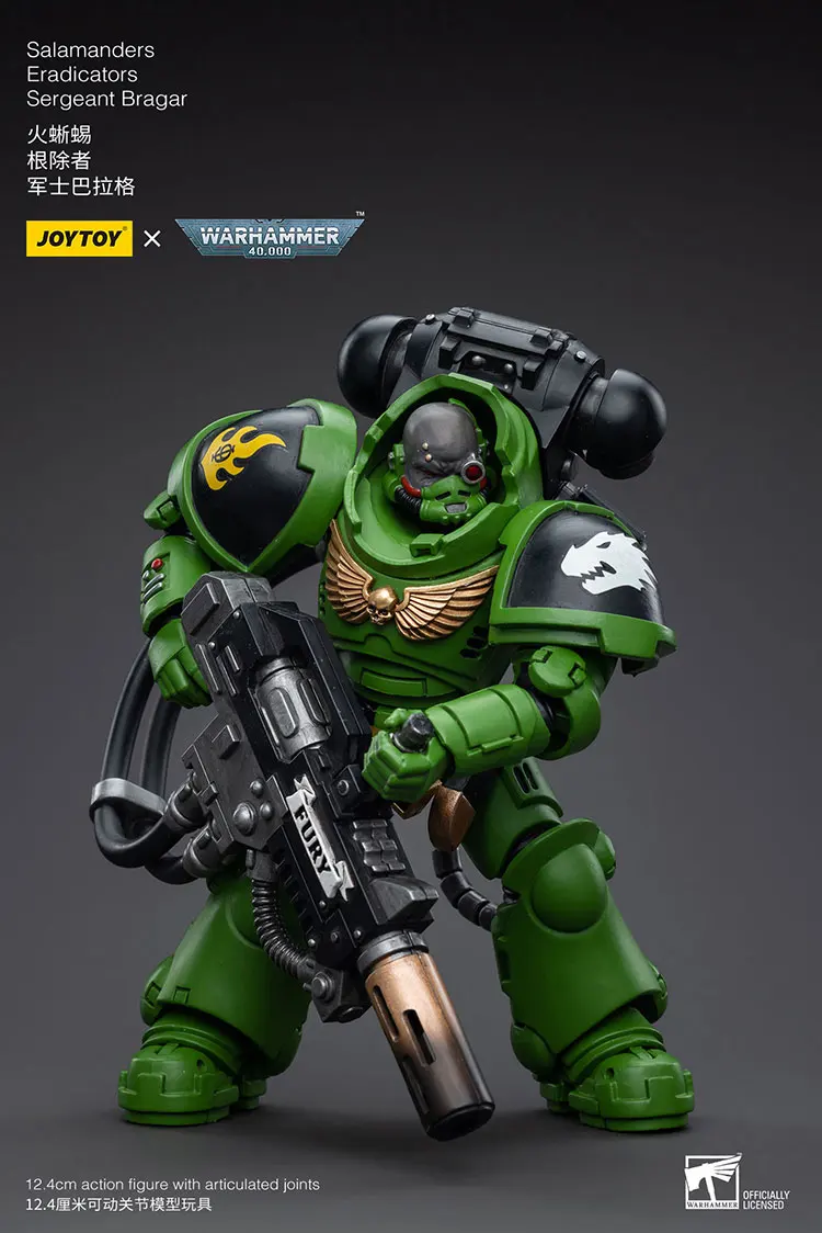 JOYTOY Warhammer 1/18 شخصيات الحركة السمندرز Eradicators الرقيب براغار لعبة مجسمة هدايا الصبي 3.75 بوصة #3