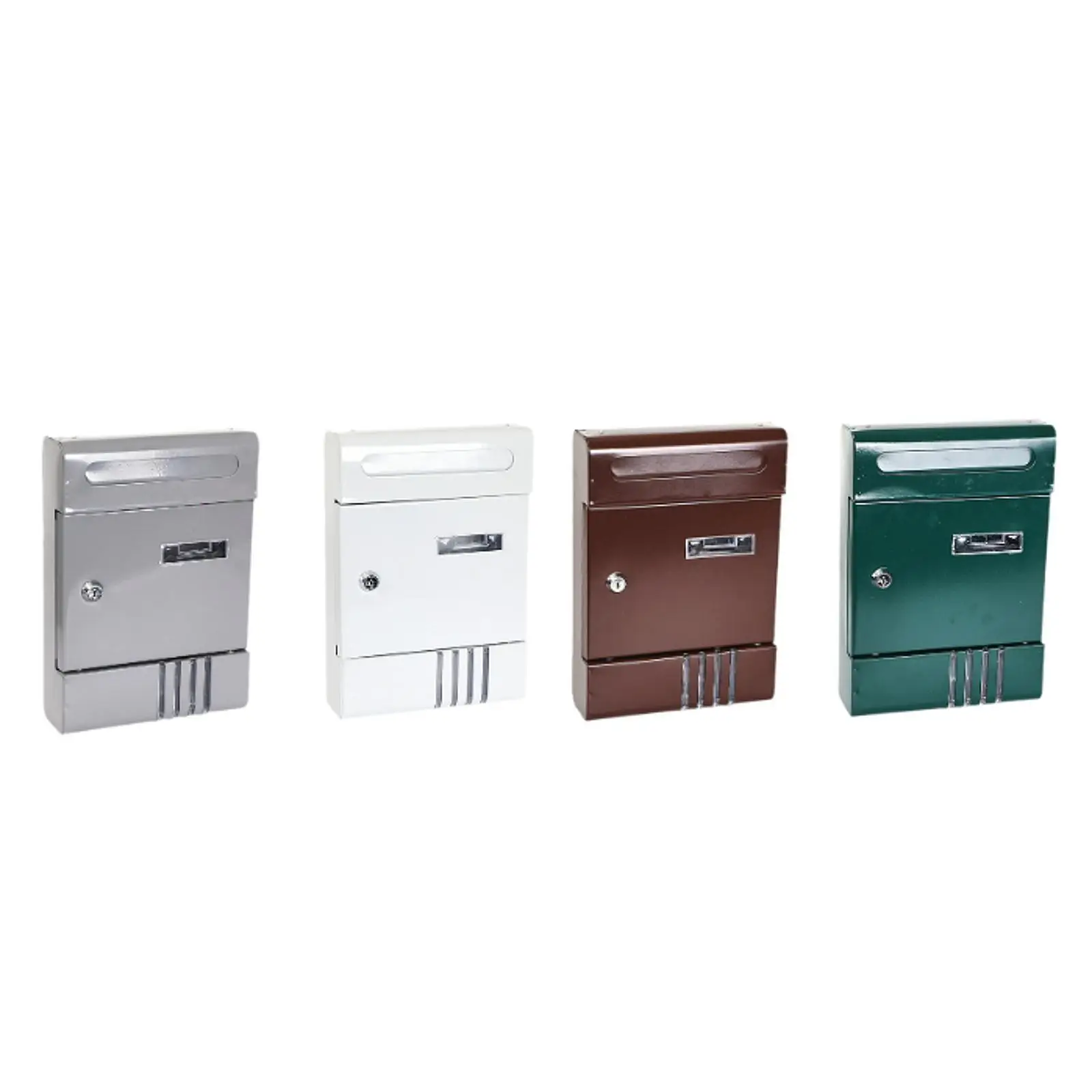 Wall Mounted Mailbox Lockable Easy Installation Home Ornament Minimalist with 2 Keys Letterbox for Office Door Outdoor External