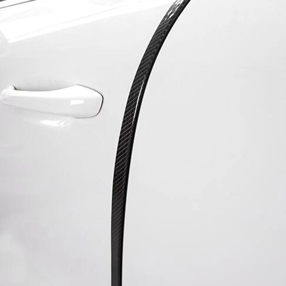 

Car Door Anti-collision Sticker Bumper Strip Protector Trim Prevention Carbon Fiber Scratch Resistant Adhesive
