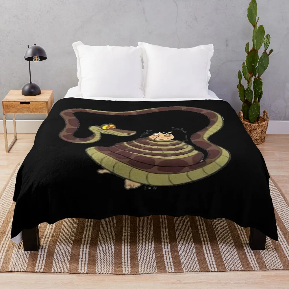 

the jungle book mowgli \t Throw Blanket Soft Breathable Blanket for Night Sleeping