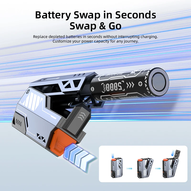 

40000mAh 22.5W Portable Power Bank Removable Replaceable Battery Pack Fast Charging External Battery for IPhone Xiaomi Tablet