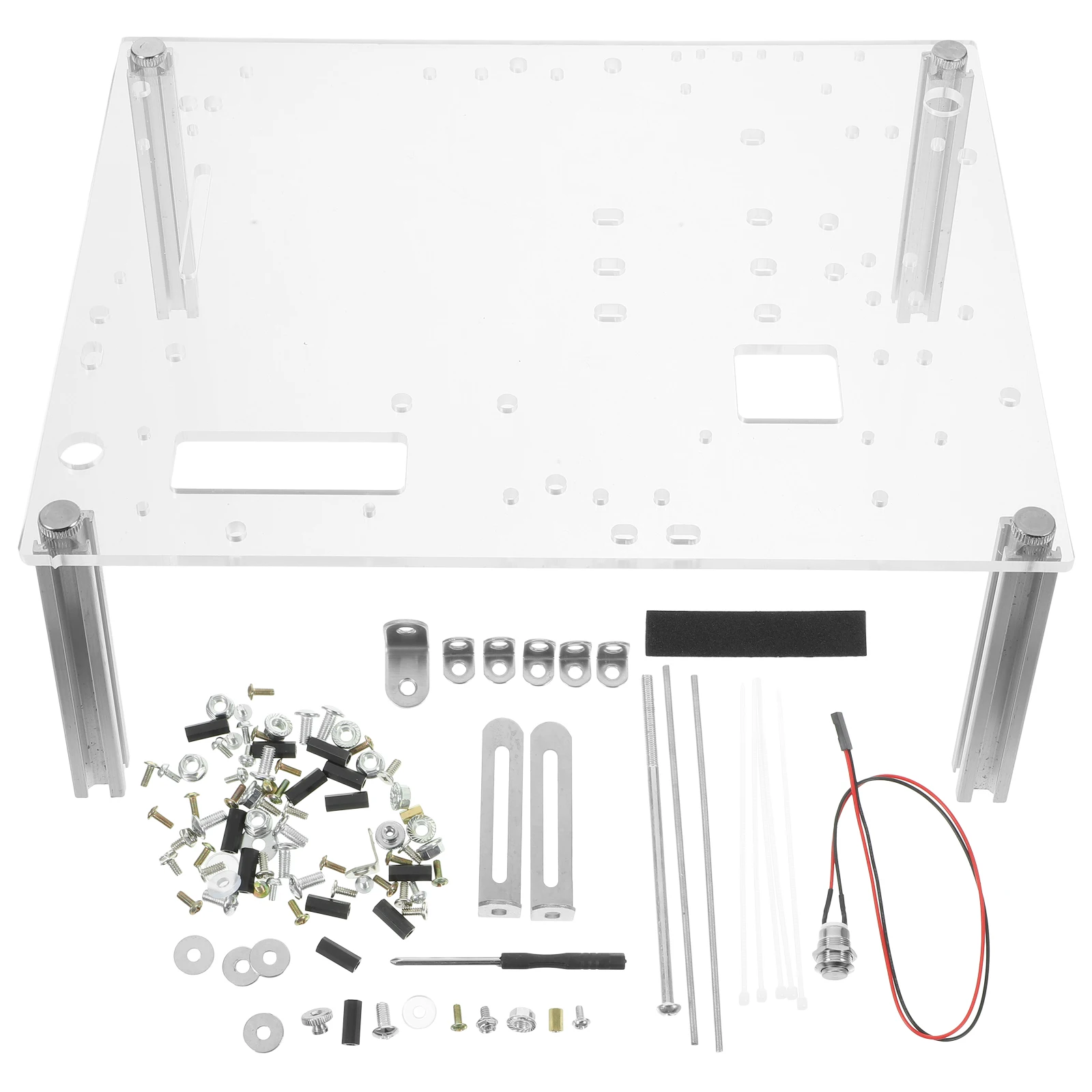 Imagem -03 - Placa-mãe de Suporte de Quadro de Caixa Totalmente Aberta de Alumínio Caixa de Computador Vertical pc Resfriamento de Água Gamer Cabine Diy Suporte Uatx