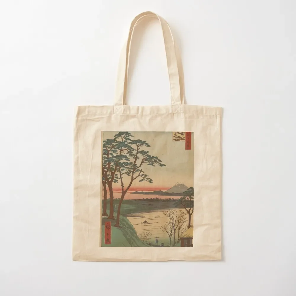 

Meguro jijigachaya - Japanese art old prints antique prints japan decor asian Tote Bag tote bag screen tote bag university