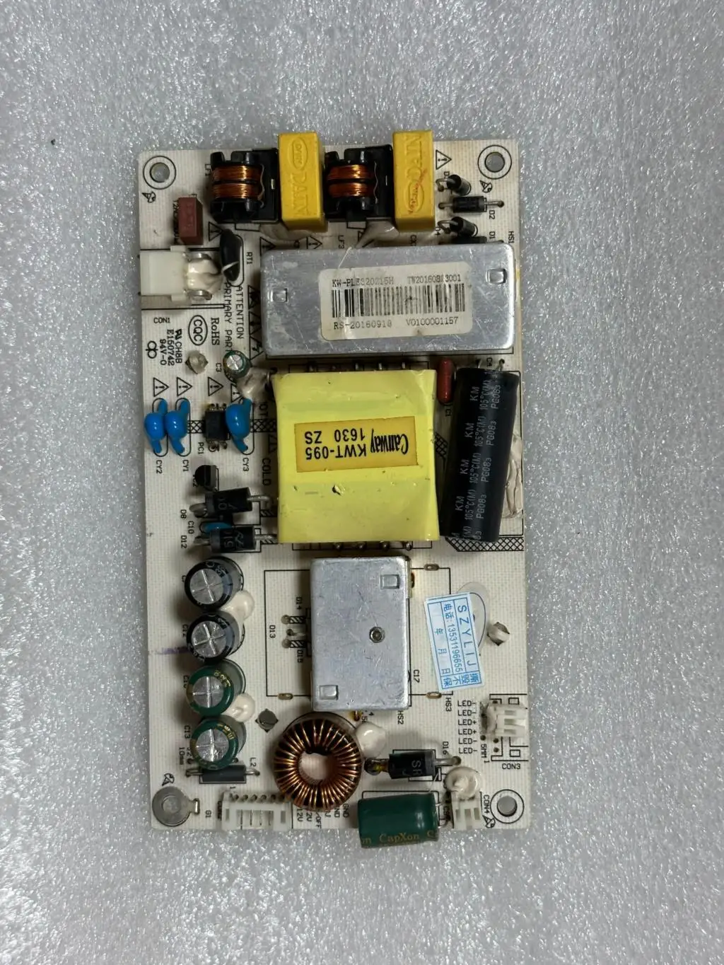 H3216C Q320PLUS PCB-252 REV:0.1 Power supply board KW-PLE320215H