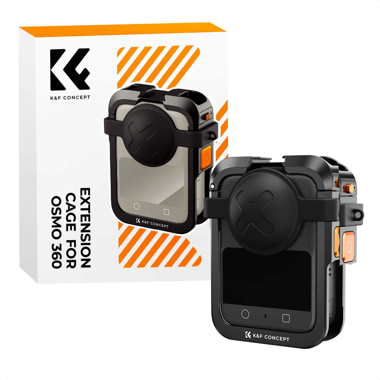 

K&F CONCEPT Алюминиевая клетка для камеры для DJI Osmo 360 Защитный корпус с силиконовым колпачком на объектив и 2 холодными баш