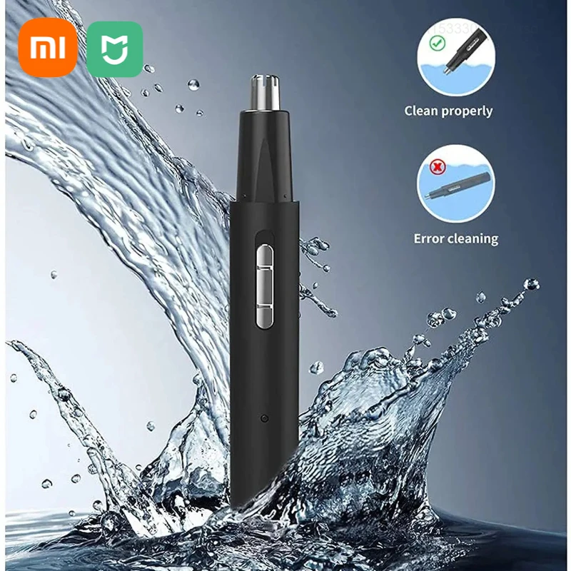 Xiaomi Mijia электрический триммер для волос в носу и ушах для мужчин, перезаряжаемый, безболезненный, безопасный, не пошкодить носу, машинка для стрижки волос 3 в 1, бритва
