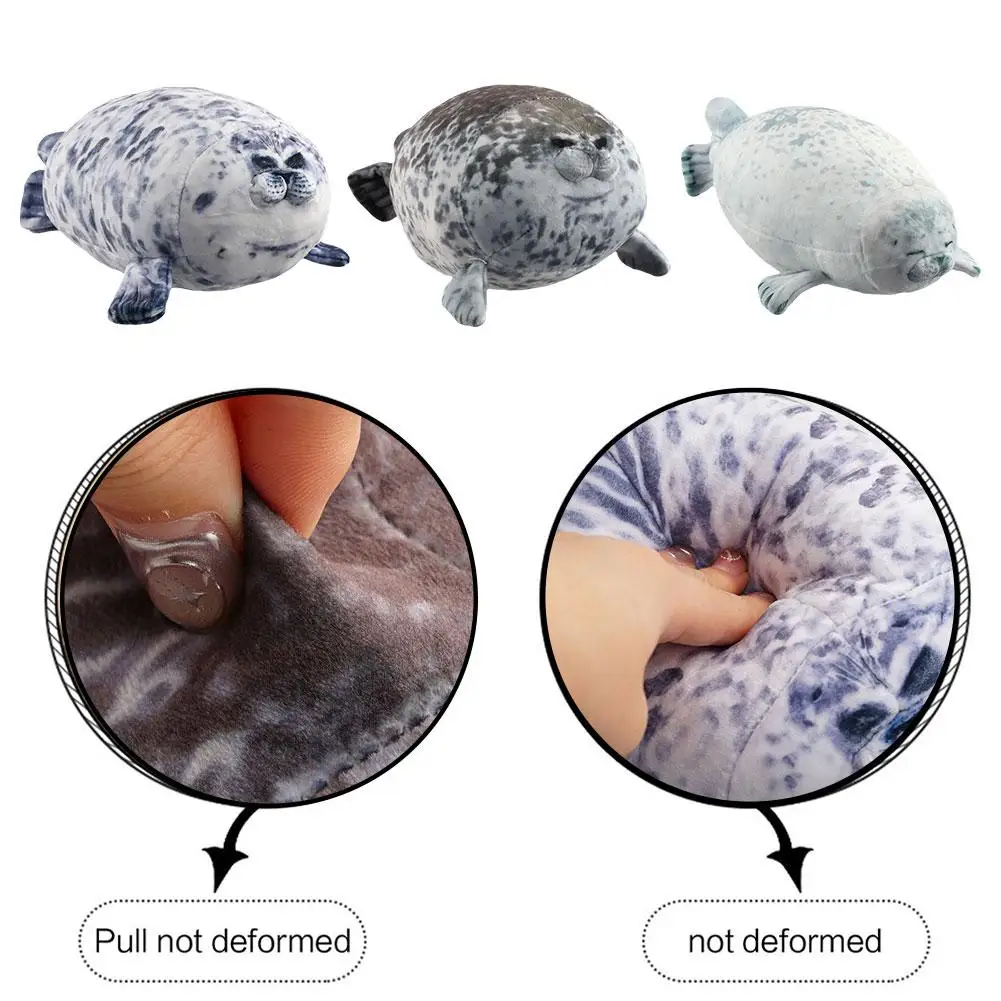 Simulation Seal Sea Lion Plush Toys Hot Sale Mom-Children Seal Doll Cozy Cotton Stuffed Throw Pillow Back Cushion Cute Gift