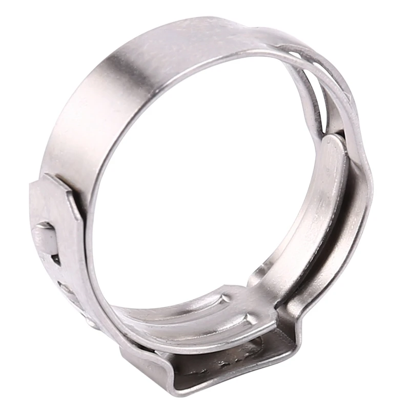 304 Stainless Steel Single Ear Non-Steel Hose Clamp Classification Kit, 128 Pieces