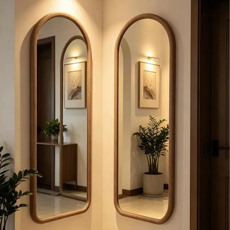 Retro Style Full Length Dressing Mirror Wall Mounted or Floor Standing Home Bedroom Living Room Rental Decor Clothing Store