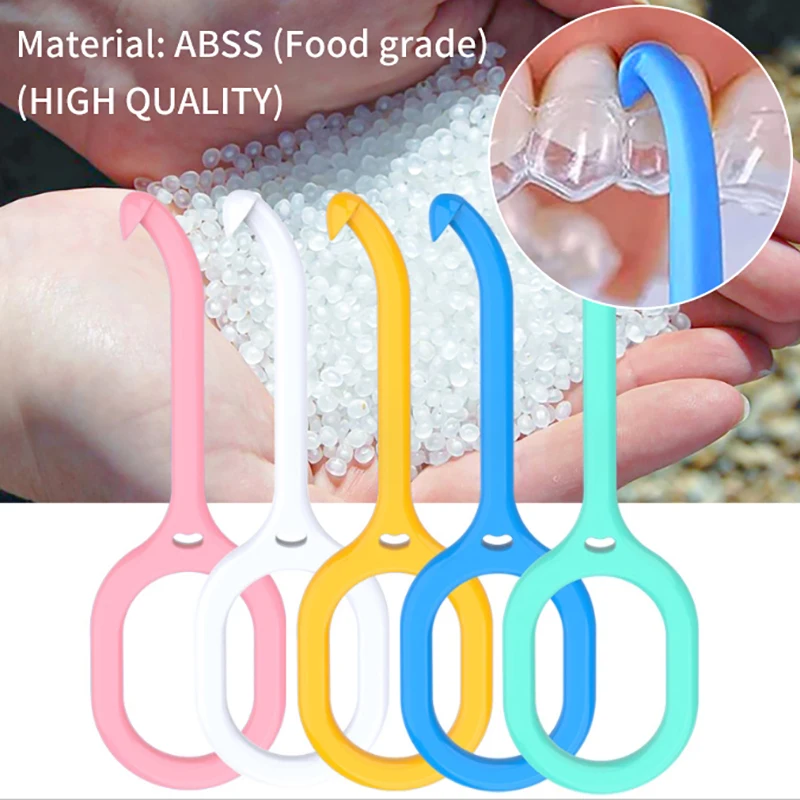 1PCS Orthodontic Aligner Removal Tool Braces Extractor Nice Invisible Removable Braces Clear Oral Care Remove Plastic Hook