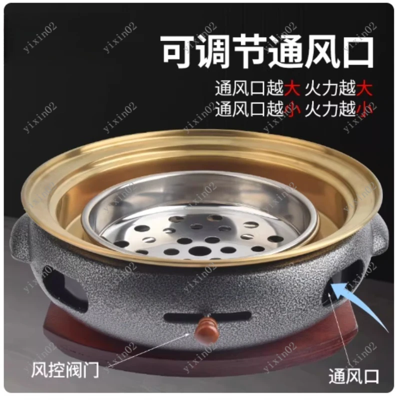 

Портативный чугунный угольный гриль для наружного барбекю, жаровня для мяса, коммерческого домашнего использования