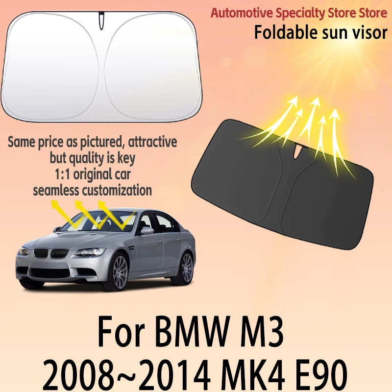 

For BMW M3 2008~2014 MK4 E90 Car Front Windshield Sunshade Fold Shade UV Shade Solar Sun Shade Privacy Curtain Car Accessories