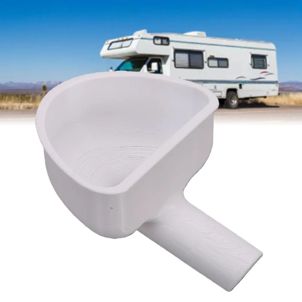 Portable 3D Printed RV Water Filling Funnel Wide Opening Deep Funnel Fresh Water Fill Adapter Wide Mouth Funnel For Motorhome