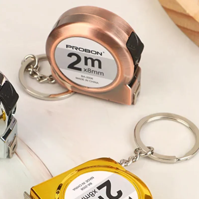Mini Small Portable Tape Measure Portable Key Chain 2 M Ruler Household Steel Tape Measure
