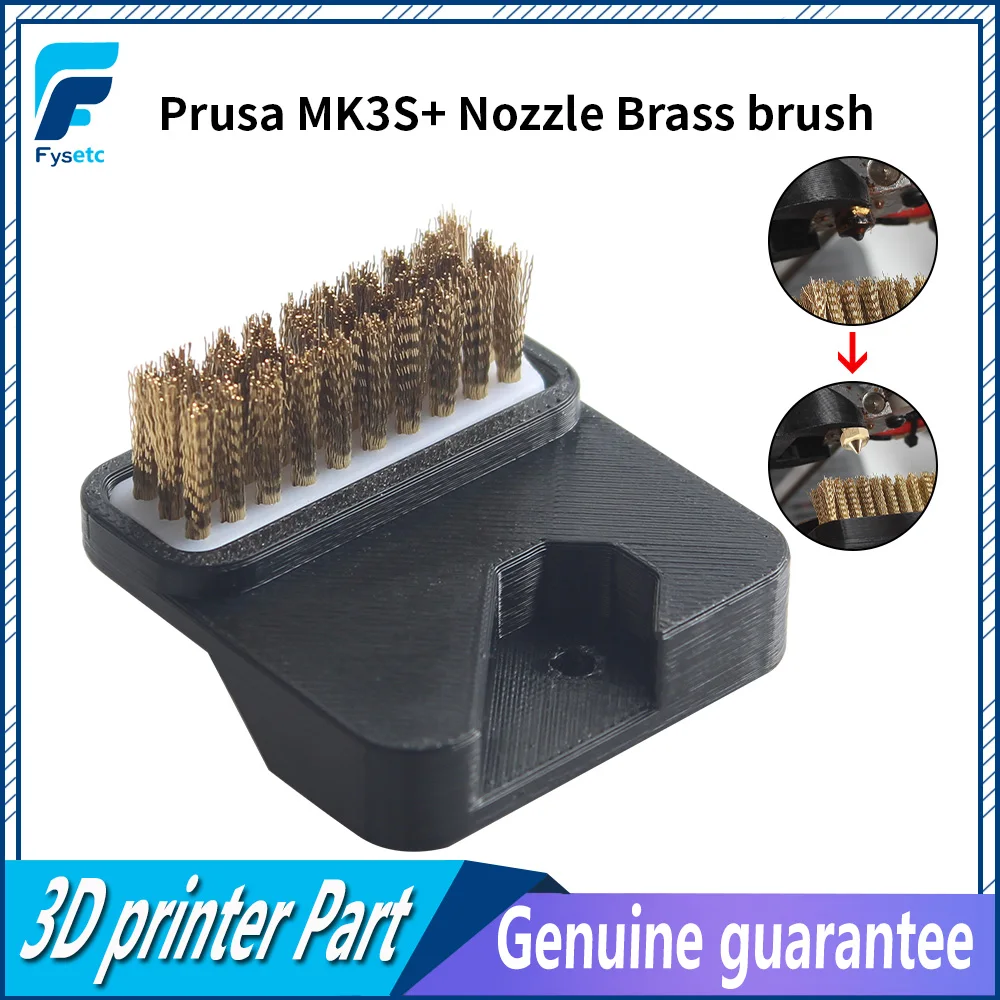 3D Printer Cleaner Tool Copper Wire Brush Brass Toothbrush Nozzle Cleaning Brush for Prusa MK3S+ 3D Printer Parts Cleaning Tool