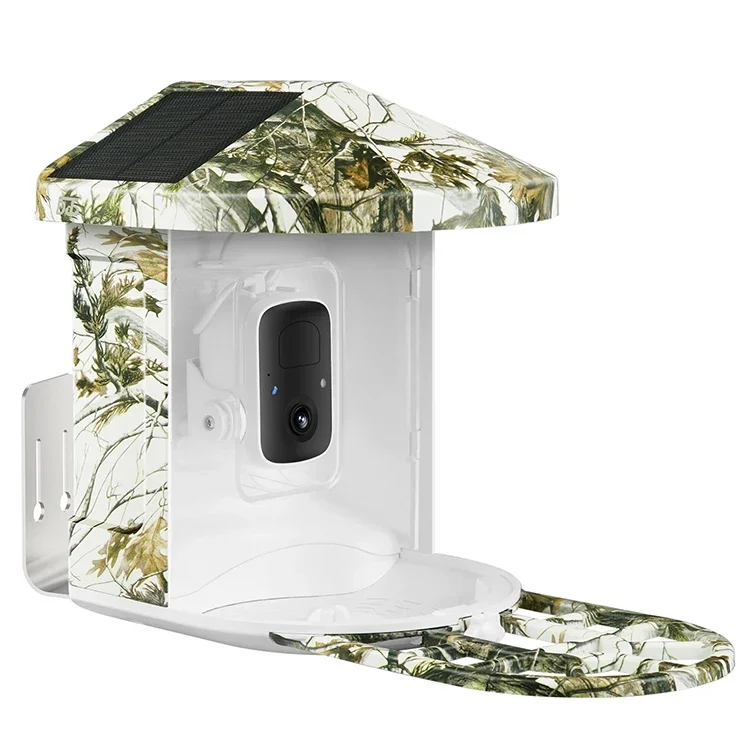 Smart Bird Feeder With Camera WiFi APP Install Plastic Wild Bird Feeders Camera