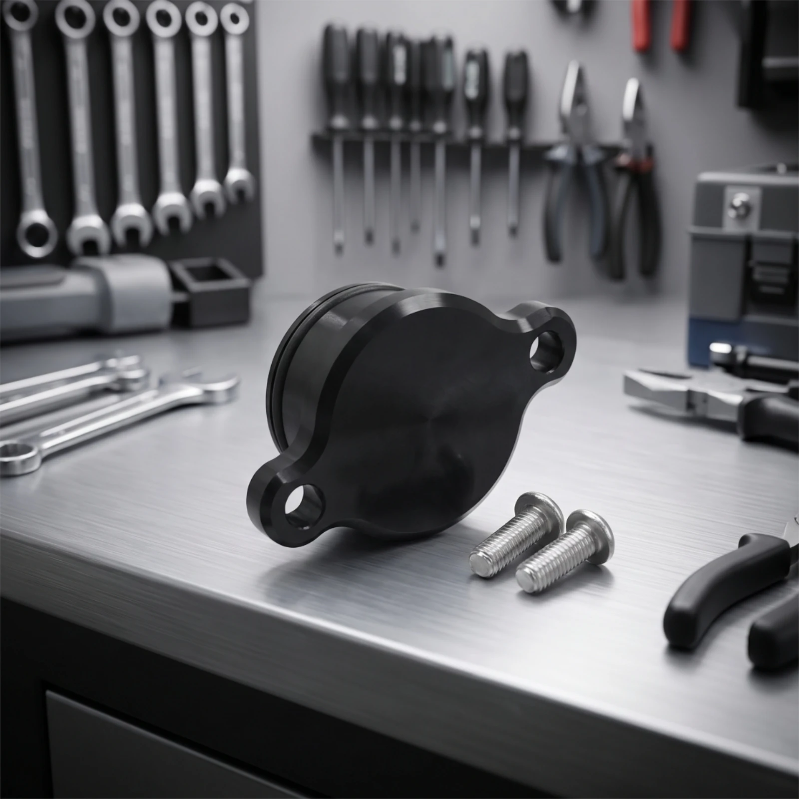 Oil Pump Block-off Plug CNC Machined Delete Plug with Screws for Yamaha PW50 PW80 Motorcycle Maintenance - view 6