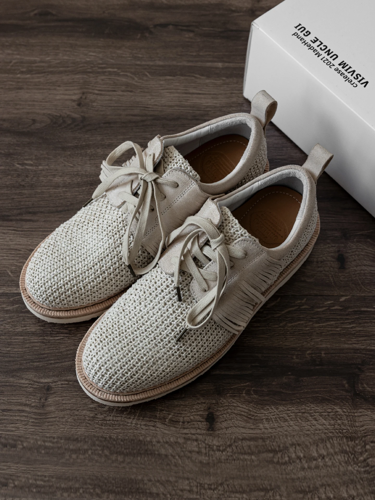 

Visvim 25ss NATURAL New tassel breathable versatile Goodyear handmade shoes